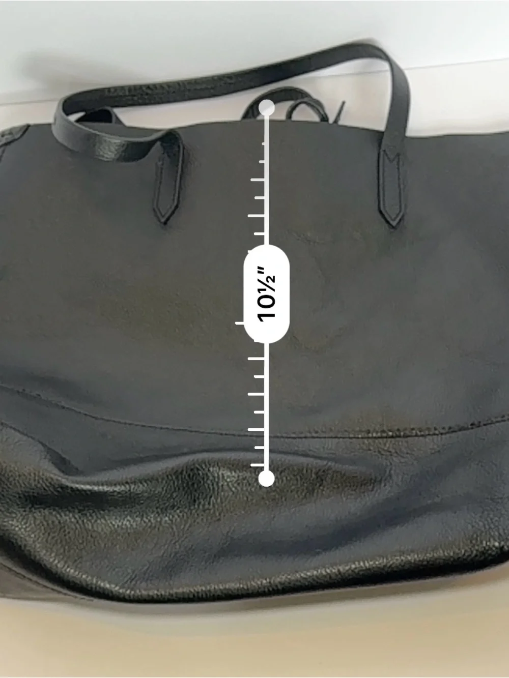 J.Crew Downing Tote Bag in Black Pebbled Leather